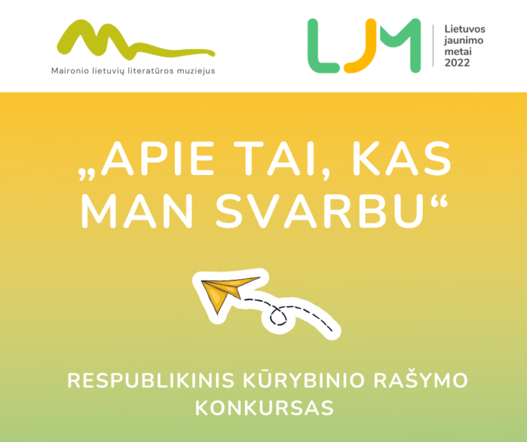 Sveikiname laureatę